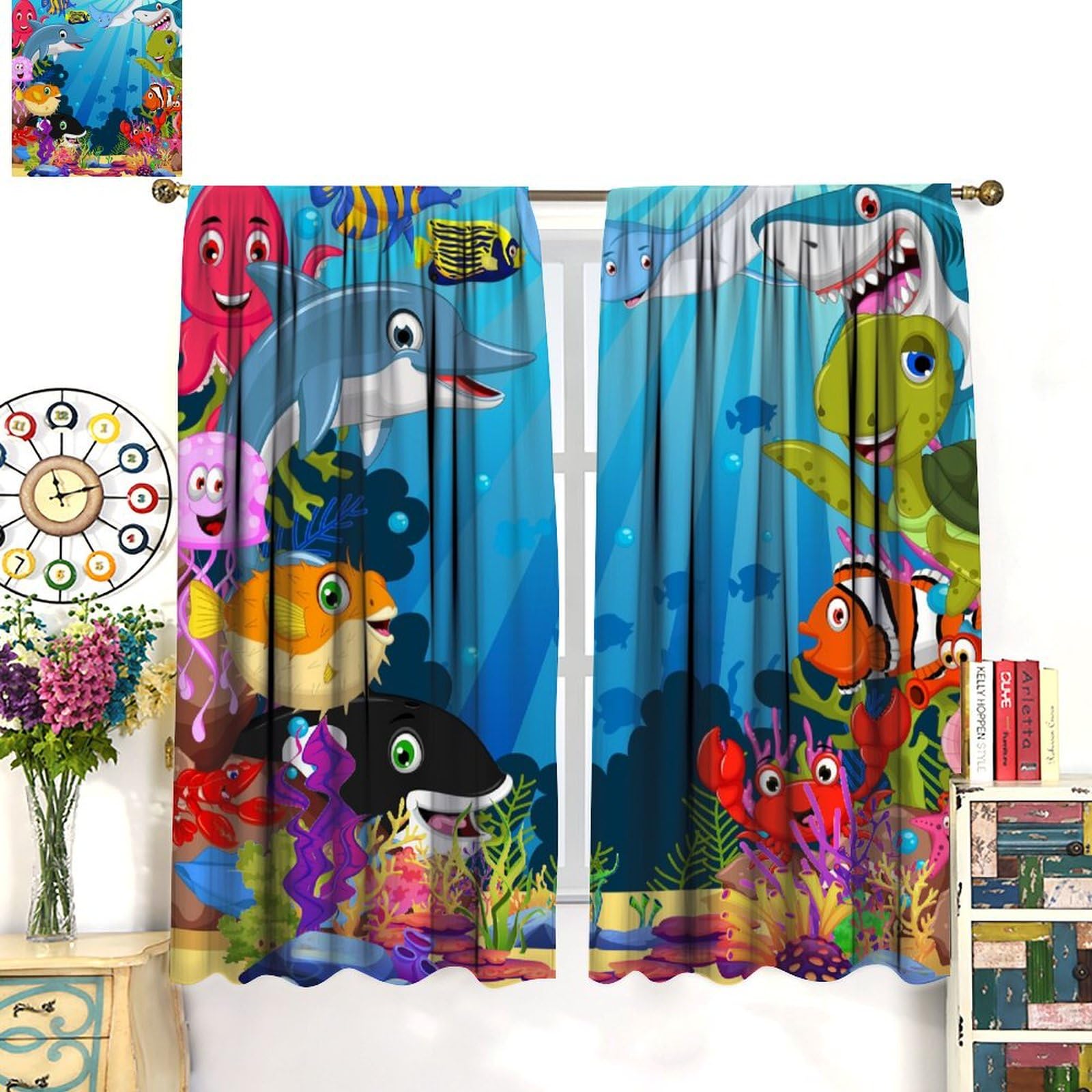 Cortina Infantil Niño Cortinas De Ventana De Juegos Para Doritorio, Sala De  Estar, Niños Cortinas Habitacion Infantil, image size:1600x1600