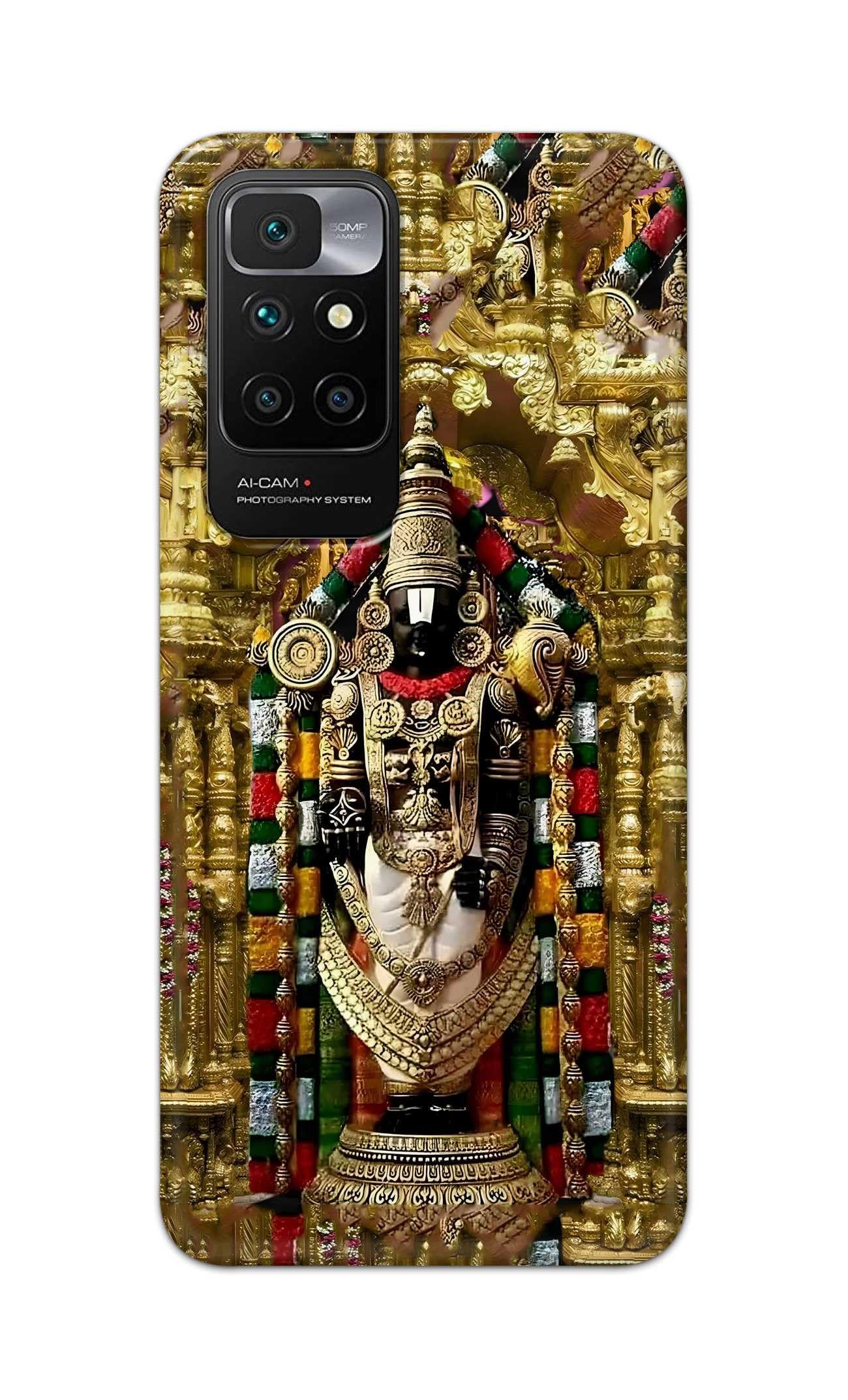 Printed Hard Back Cover for Mi Redmi 10 Prime Back Cover (Lord Venkateswara Balaji) -280724(LX)
