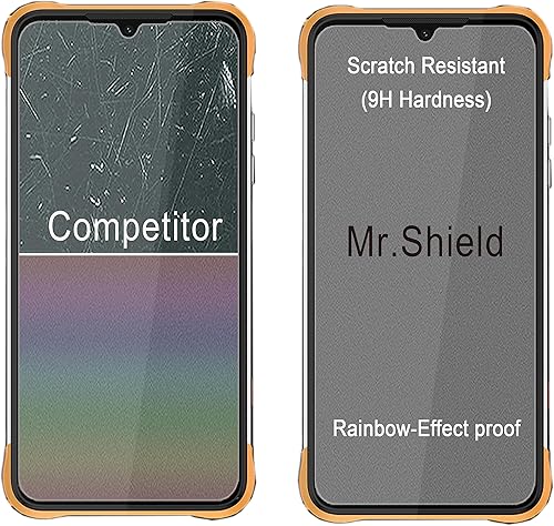 Miniatura 5 de Mr.Shield Paquete de 3 Protector de pantalla para Umidigi BISON X10 ProBISON X10 Vidrio templado Vidrio japonés con dureza 9H Protector de pantalla