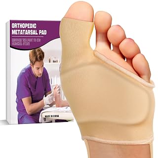 Orthopedic Metatarsal Pad,Breathable Ball of Foot Cushion with Anti-Slip Heel Grip,4 Sizes,Extra Thick Gel Pads & Adjustable Straps for Metatarsalgia relief. - Amazon product rated Grade A
