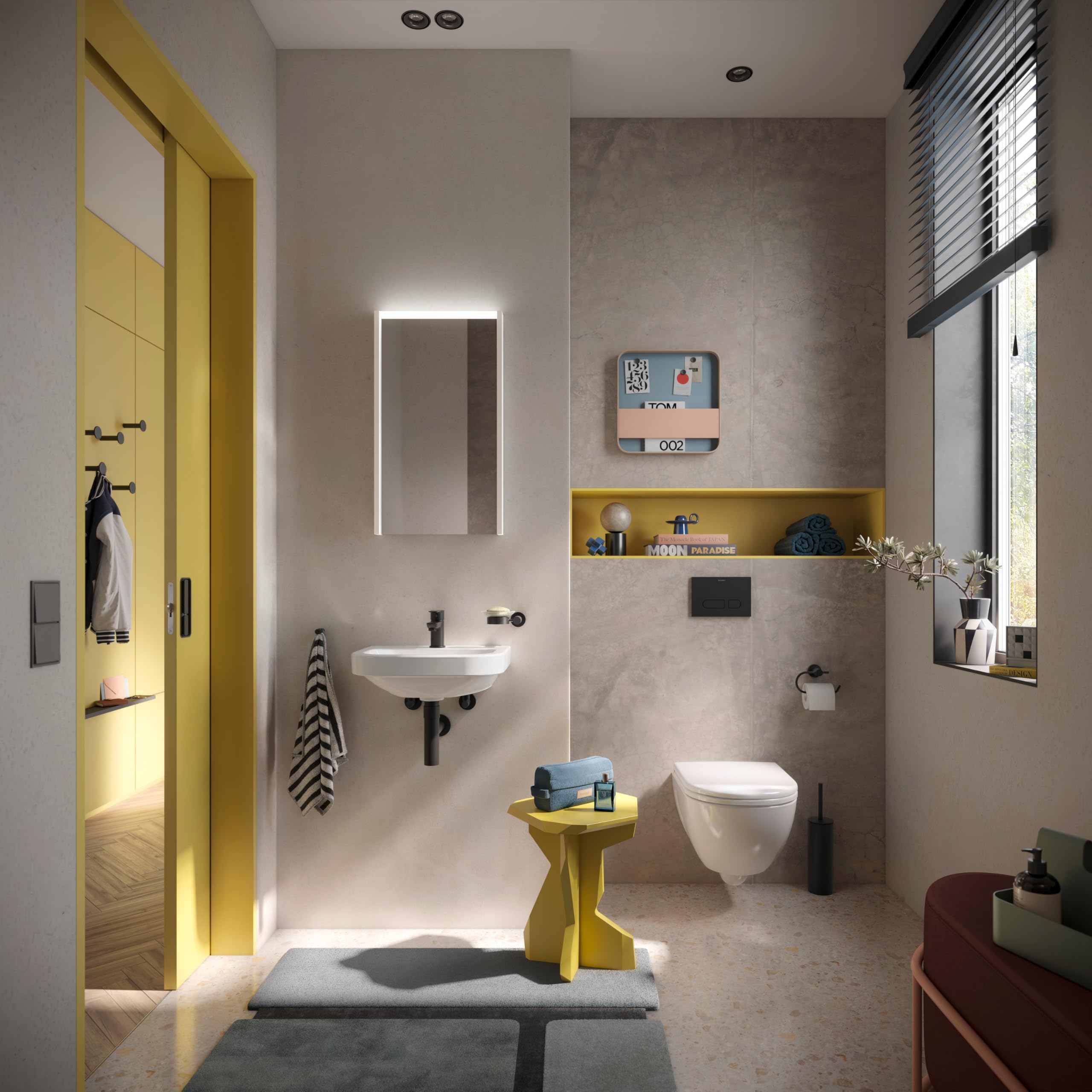 Duravit D-Code WC suspendido Compact, lavable, sin borde, 370x480x360mm, blanco brillo intenso, 2515090000