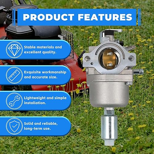 Miniatura 4 de Repuesto de carburador para John Deere MIA11491 L100 L105 105 D100 D105 D110 LA115 LA125 17.5-19.5HP y 1642HS 1742HS S1742 Tractor cortacésped