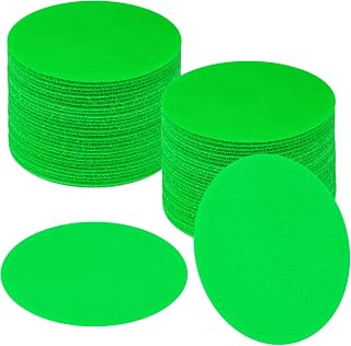 IKAYAS 48 Pcs Green Carpet Spots Markers One Color Green Carpet Circles Carpet Dots for Classroom Decoration Teacher Supplies, Carpet Floor Dots Carpet Markers for Preshool Kids