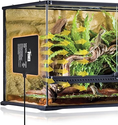 Miniatura 7 de iPower Almohadilla de calor para reptiles debajo del tanque, calentador de terrario para tortuga, lagarto, rana, serpiente, reptil y otros animales
