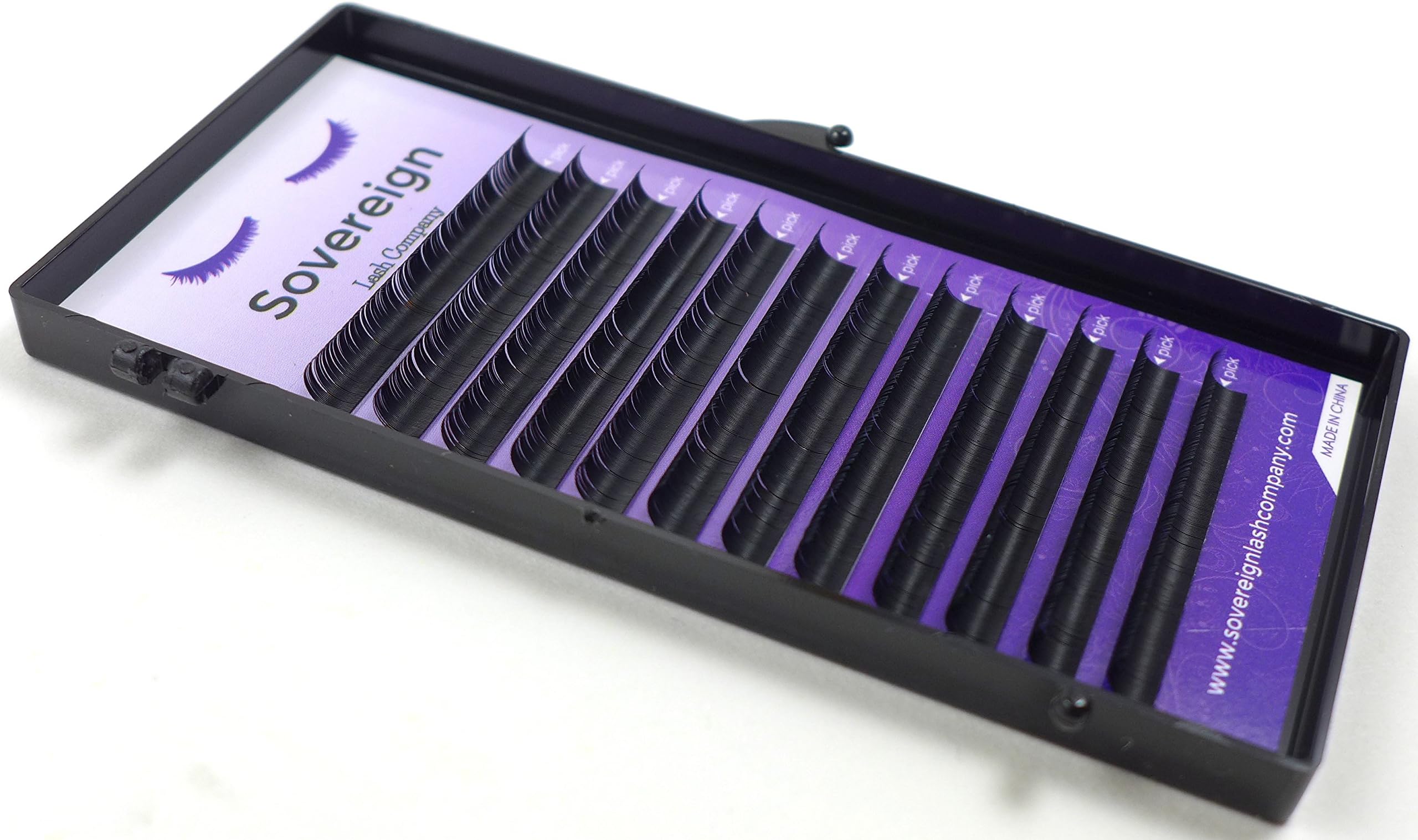 Eyelash Extensions D Curl (.15 Thickness, 12mm Length)