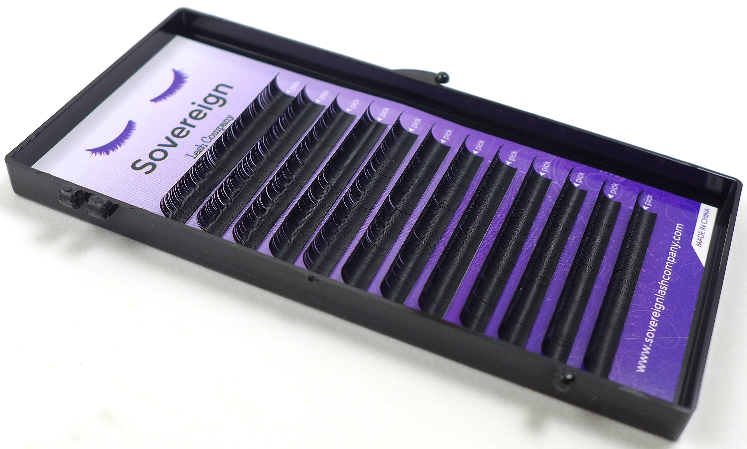 Eyelash Extensions D Curl (.15 Thickness, 12mm Length)