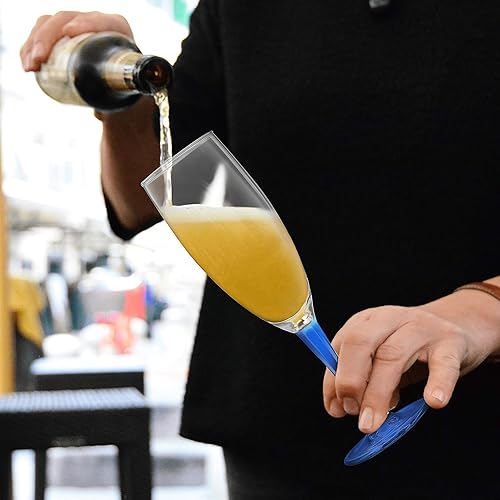 Miniatura 7 de DISCOUNT PROMOS Nuance - Juego de 10 copas de champán de ARC de 5.75 onzas, paquete a granel, perfectas para hotel, bar, restaurante o salón, color