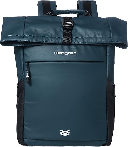 Hedgren Mochila para laptop RFID Line de 15 pulgadas, city azul, talla única , Mochila Rollup Line
