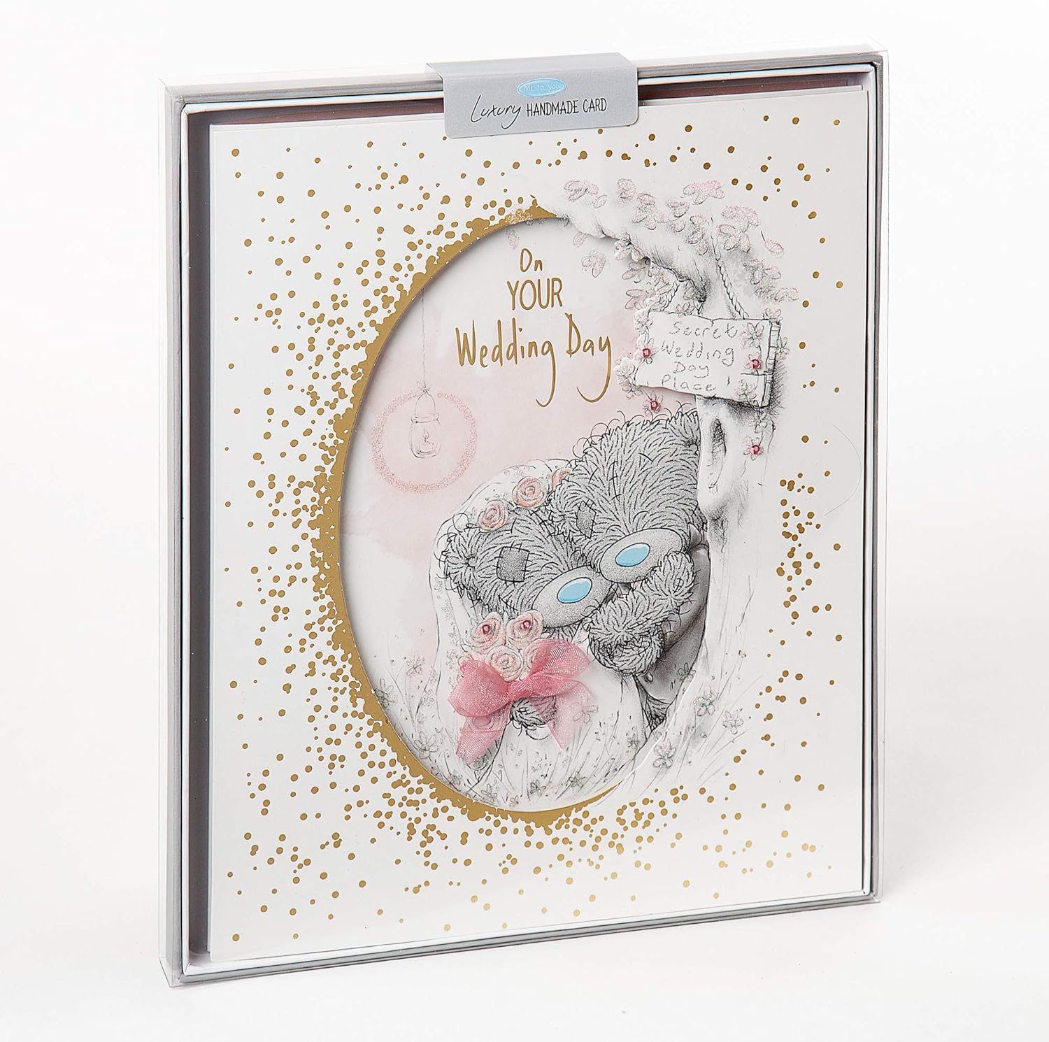 Me To You A01DZ091 Wedding Day Luxury Boxed Card, Blue