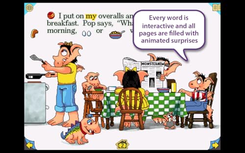 UK-Little Monster At School - interactive storybook in British English and French