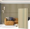 AMZDEPOT Wood Slat Wall Panel, 48'' x 24'' Wood Panels for Wall, 3D Soundproof Wall Panels, Large Acoustic Panels for Interior Ceiling and Wall Decor Noise Reduction, 2 Pack, Oak