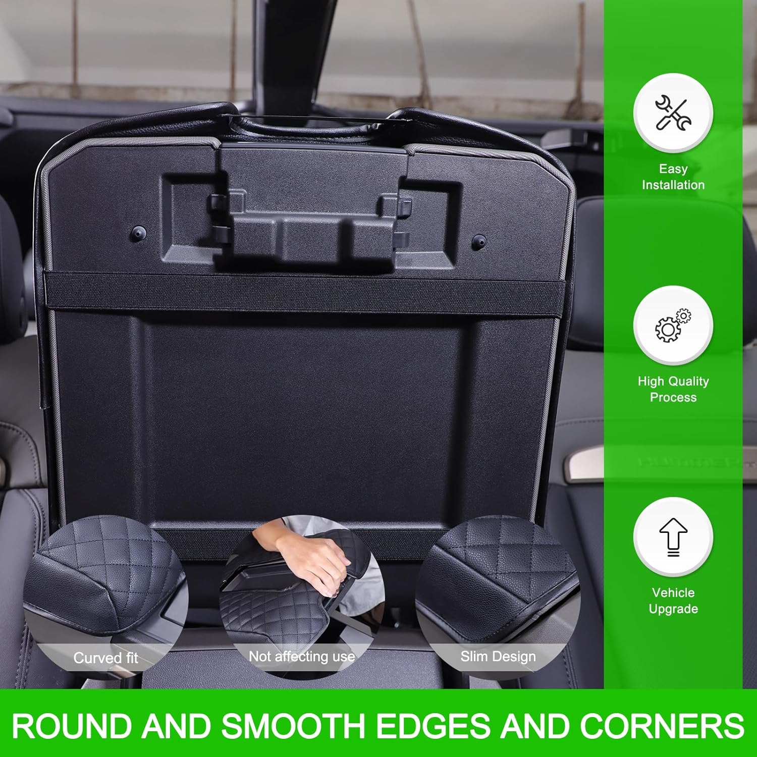 for Hummer EV Accessories Center Console Cushion Cover,Customized Armrest Box Pad Soft Comfy Non-Scratch Cushion Protector Compatible with Hummer EV SUV Pickup 2022-2024 2025 2026