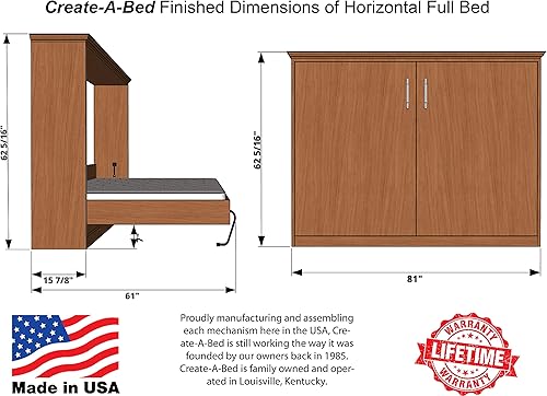 Miniatura 2 de Create-A-Bed Kit de cama Murphy Deluxe de tamaño completo, horizontal
