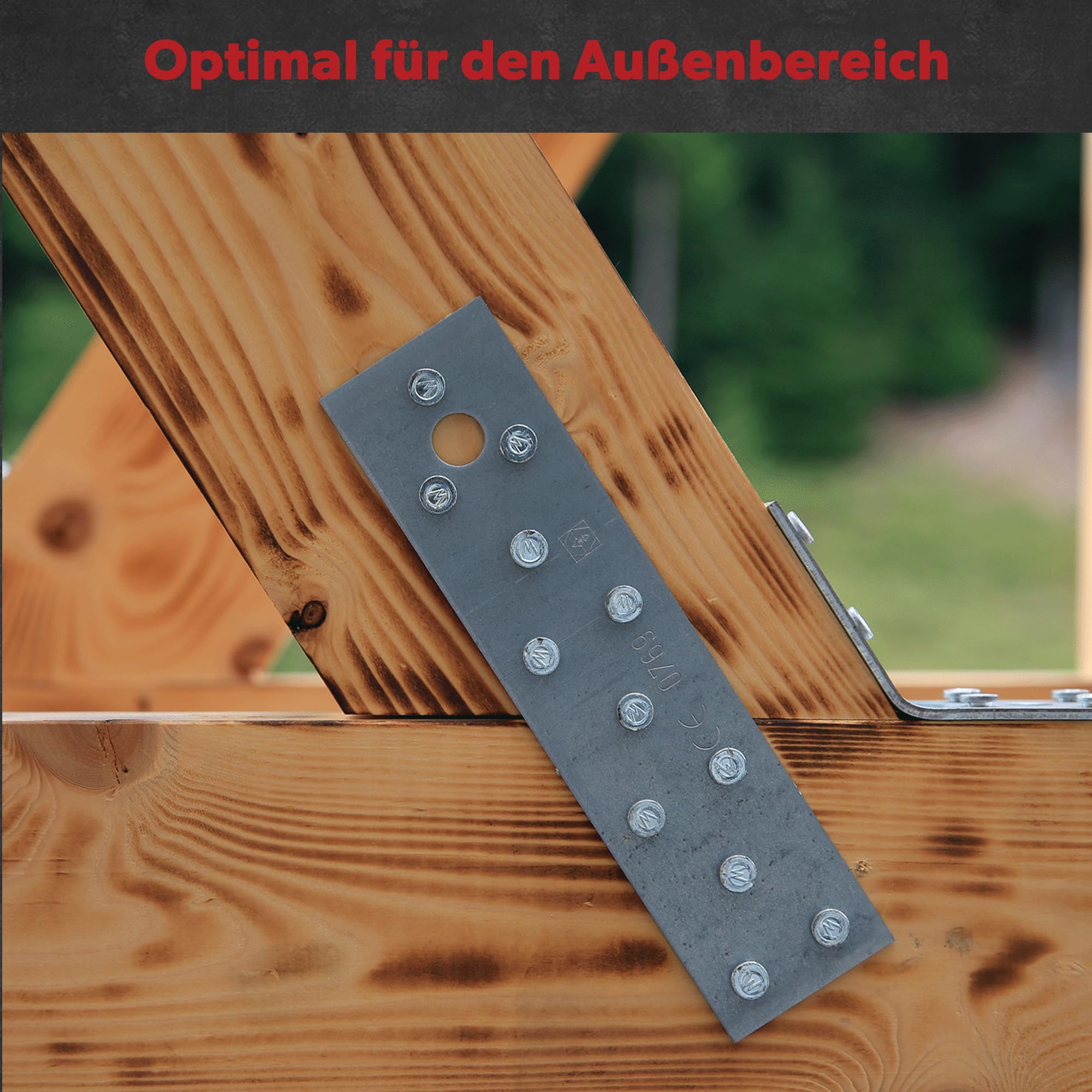 50 x siwitec Flachverbinder 340 x 40 mm sendzimir verzinkt, Materialstärke 2,0 mm, CE-Kennzeichnung, witterungsbeständige Lochplatte Holzverbinder, Lochblech Montageplatte, Flachstahl verzinkt