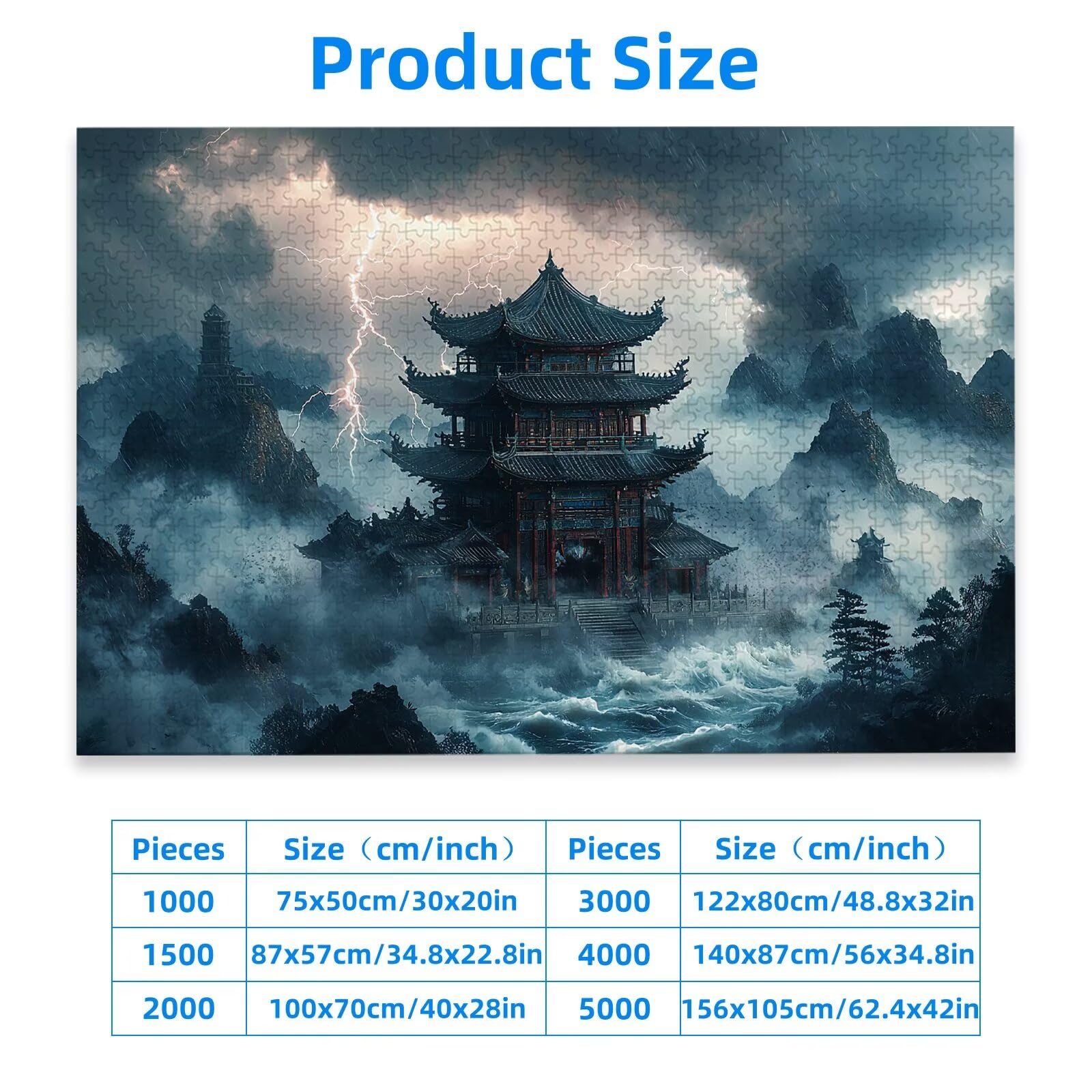 Puzzle 2000 Piezas, Puzzle Mundo Maravilloso con Caja para Adultos, DIY Paisaje Rompecabezas Madera para Adultos, 2000 Piezas Rompecabezas Desafiante, para Decoracion Hogar, Regalo Mujer/Hombre, -2636