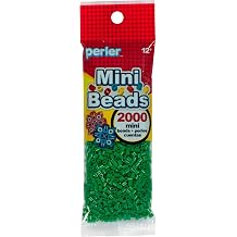 Perler 80-14104 Mini Fuse Bead Craft Supplies, 2000pcs, Dark Green