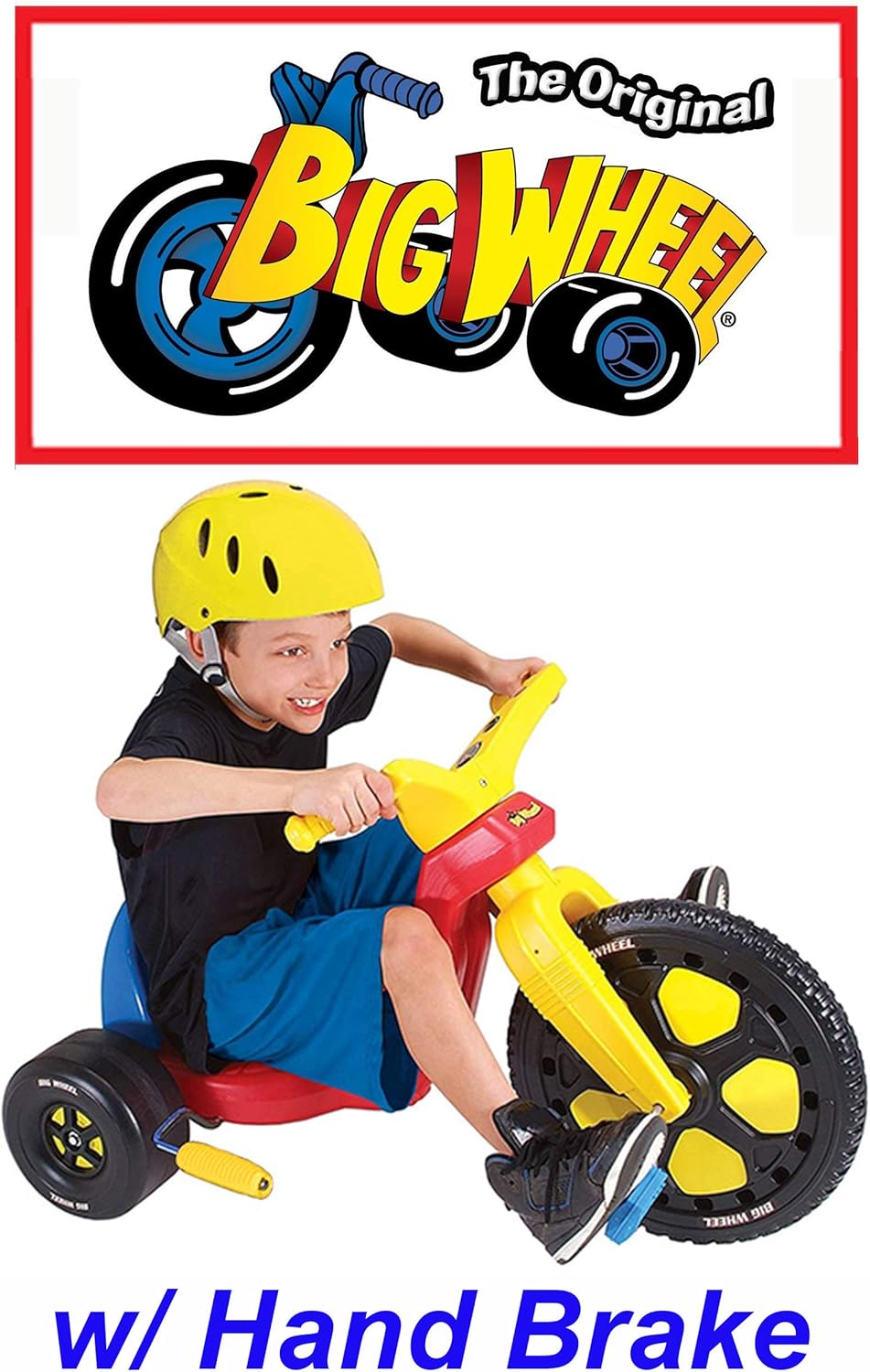 The Original Big Wheel Spin-Out Racer 16" Trike with Hand Brake 2019 Made in USA