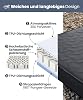 onetigris dynisland self-inflating air mattress with high r value air bed 2 people guest bed inflatable mattress with air pump bag for camping travel and outdoor (132 × 201 cm)