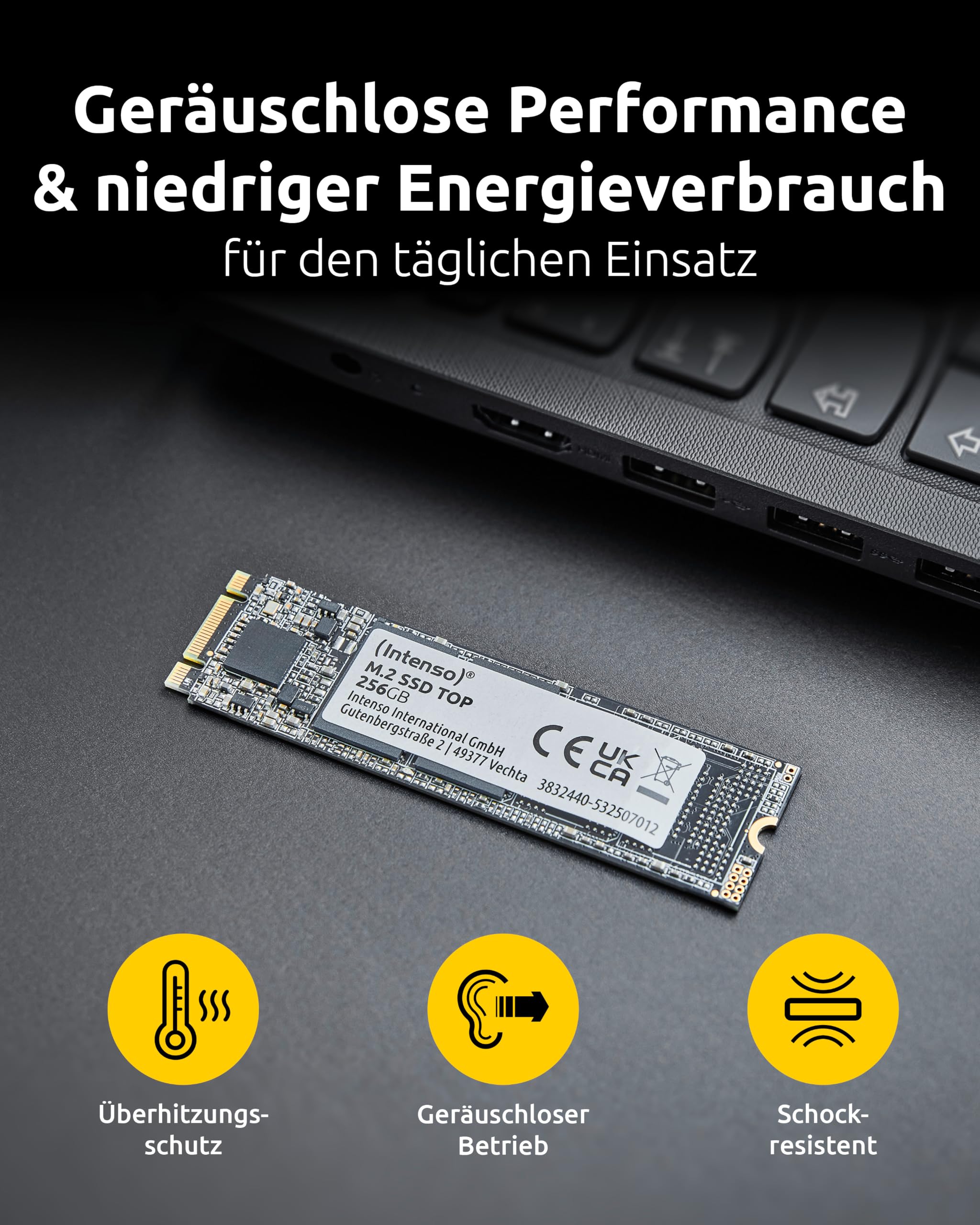 Intenso 256GB M.2 SSD - Fast & Durable -4