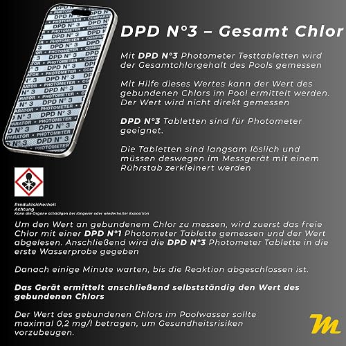 Premium Photometer DPD3 - Compresse per test fotometro, confezione da 50 - 3