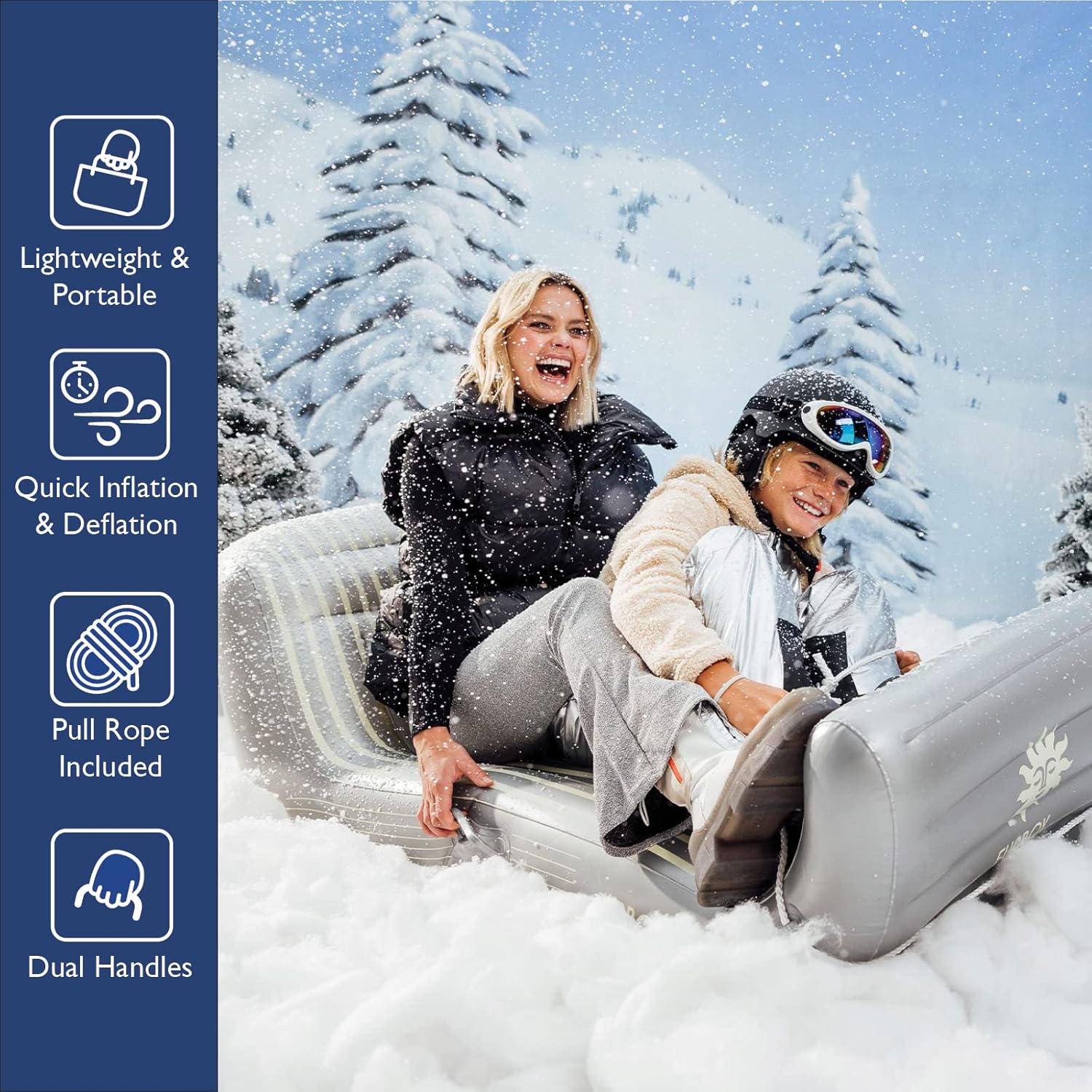 FUNBOY Inflatable Alpine Mountain Sleigh