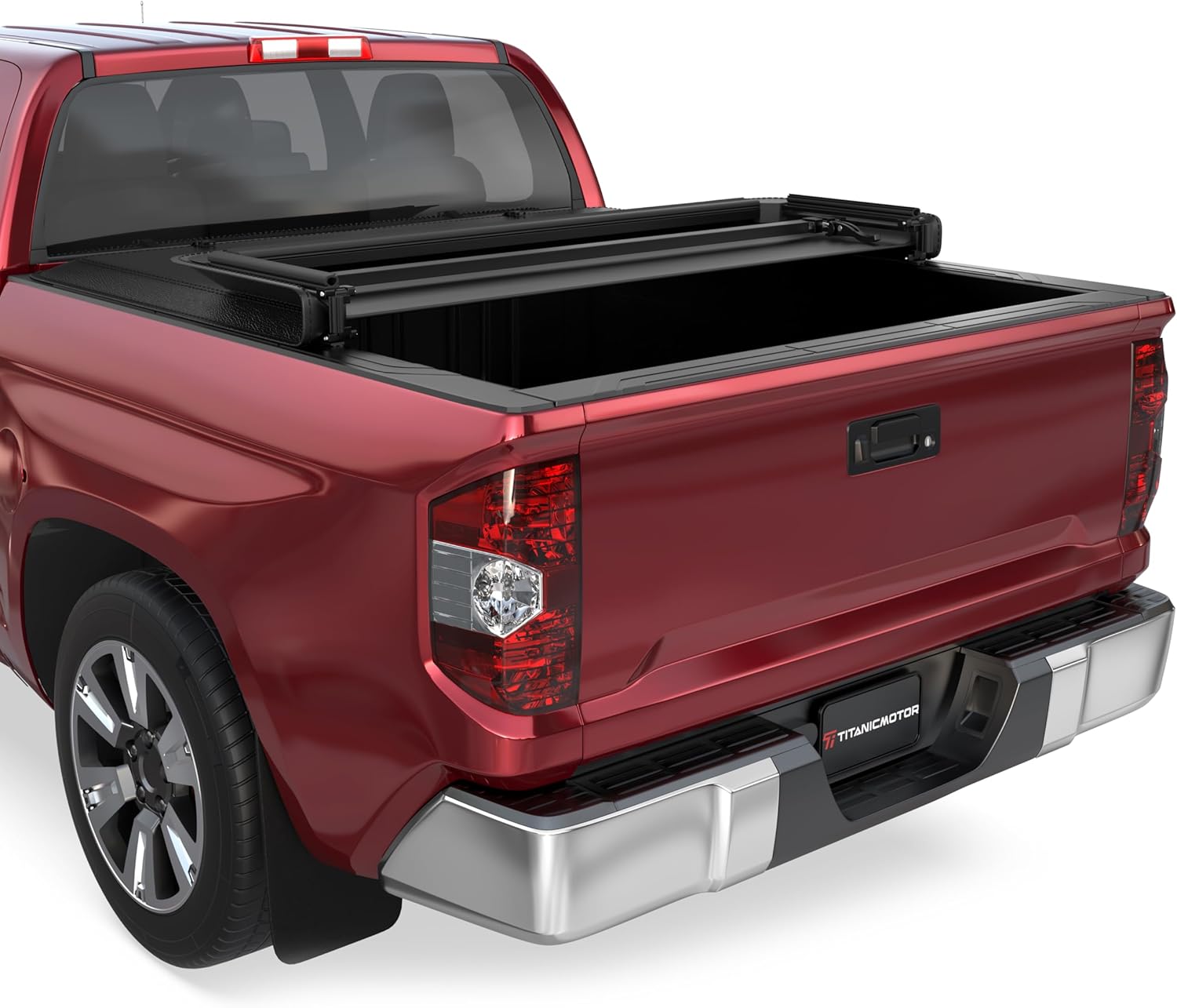 Soft Tri Fold Truck Bed Tonneau Cover Compatible for 2016-2025 Toyota Tacoma 3-Fold 6FT 74Inch