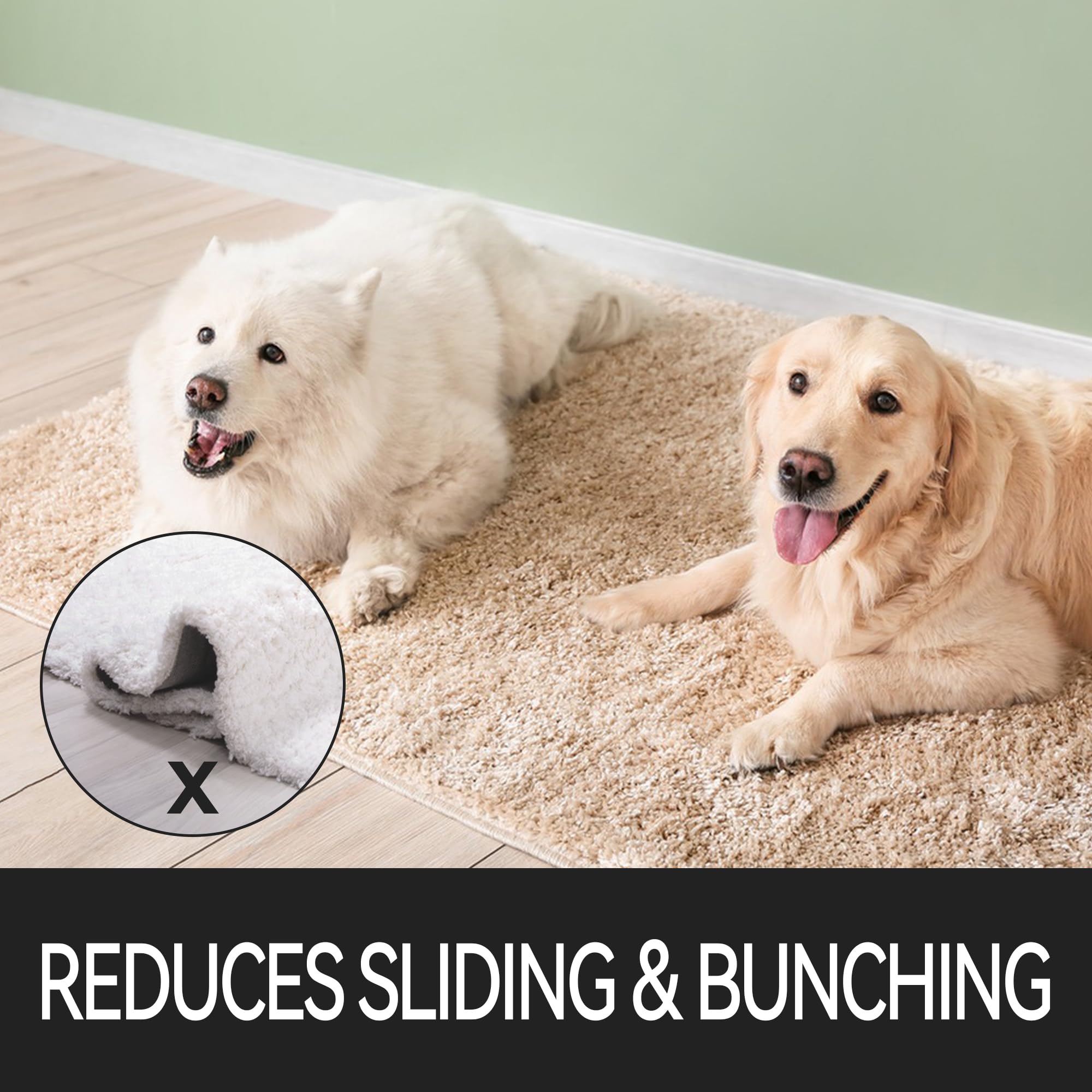 RAY STAR 3 x 5 Feet Extra Strong Grip Non Slip Rug Pad Gripper for Hardwood Floors Protection, Non Skid, Anti Skid Under Carpet Pad, Area Rug Cushion Padding Mat, Safe for All Floors