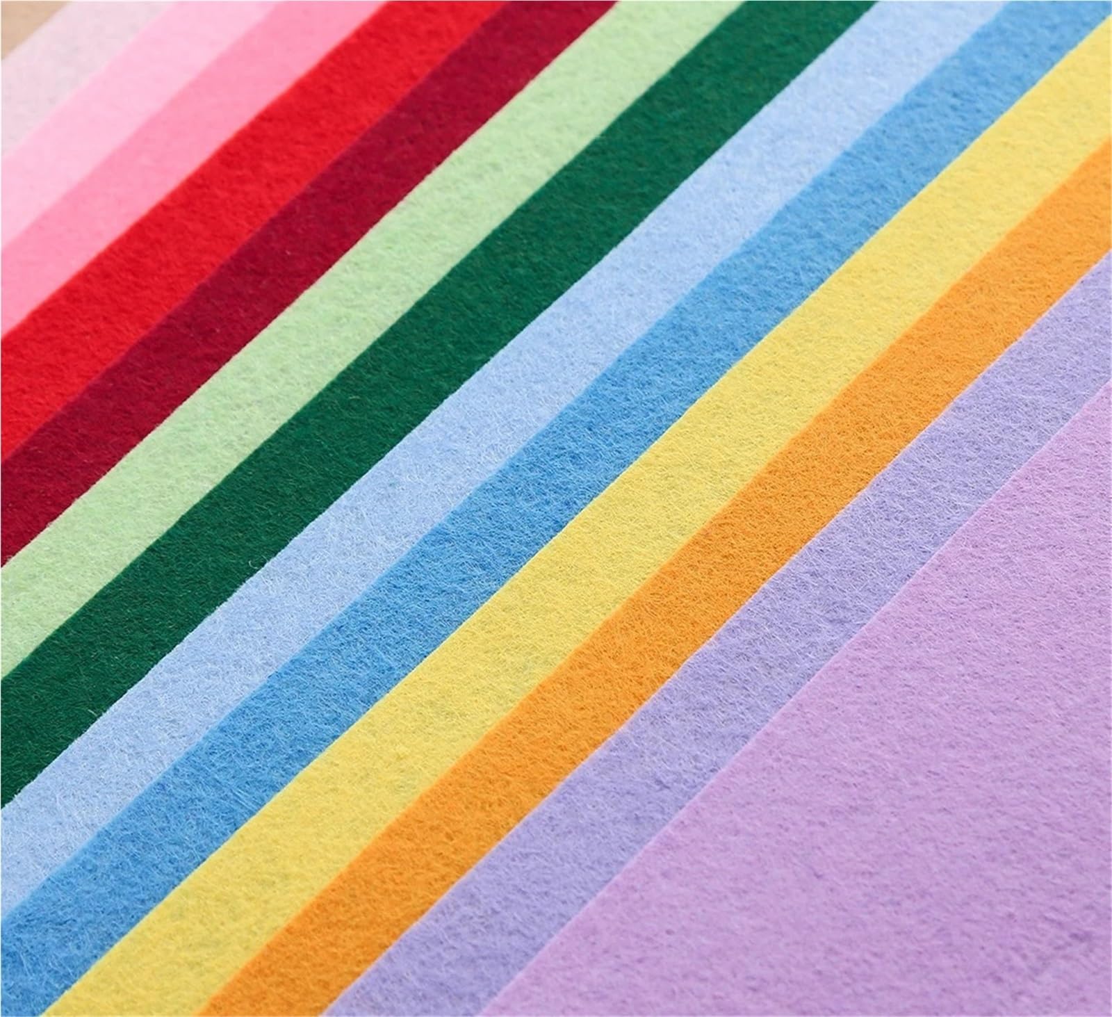 40 Stück bunte Vliesstoffe aus Filz für DIY Patchwork