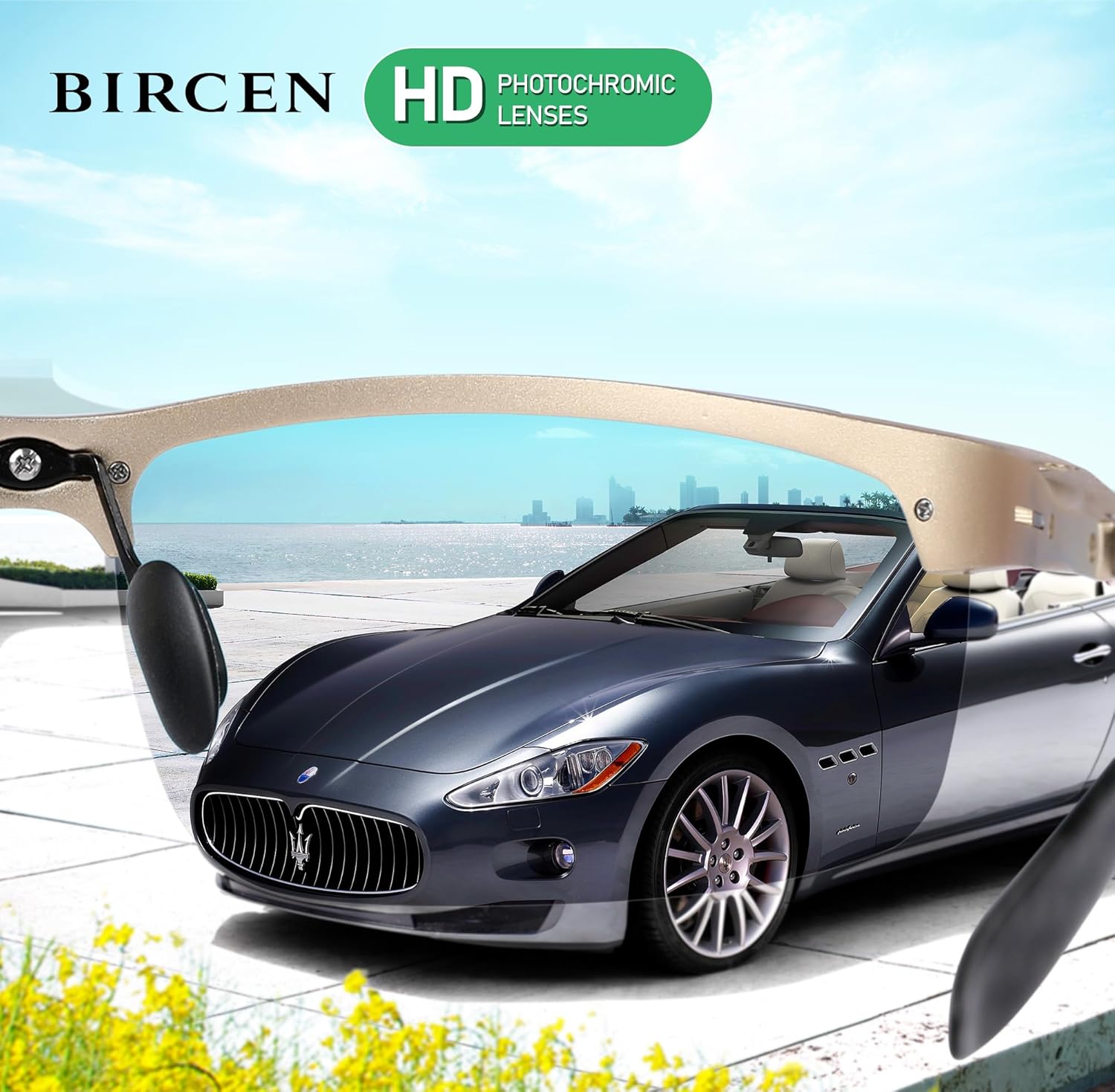 BIRCEN Polarized Carbon-Fiber Sunglasses for Men: Ultralight UV Protection Sun Glasses for Outdoor Sports Fishing Golf Hiking - Image 6