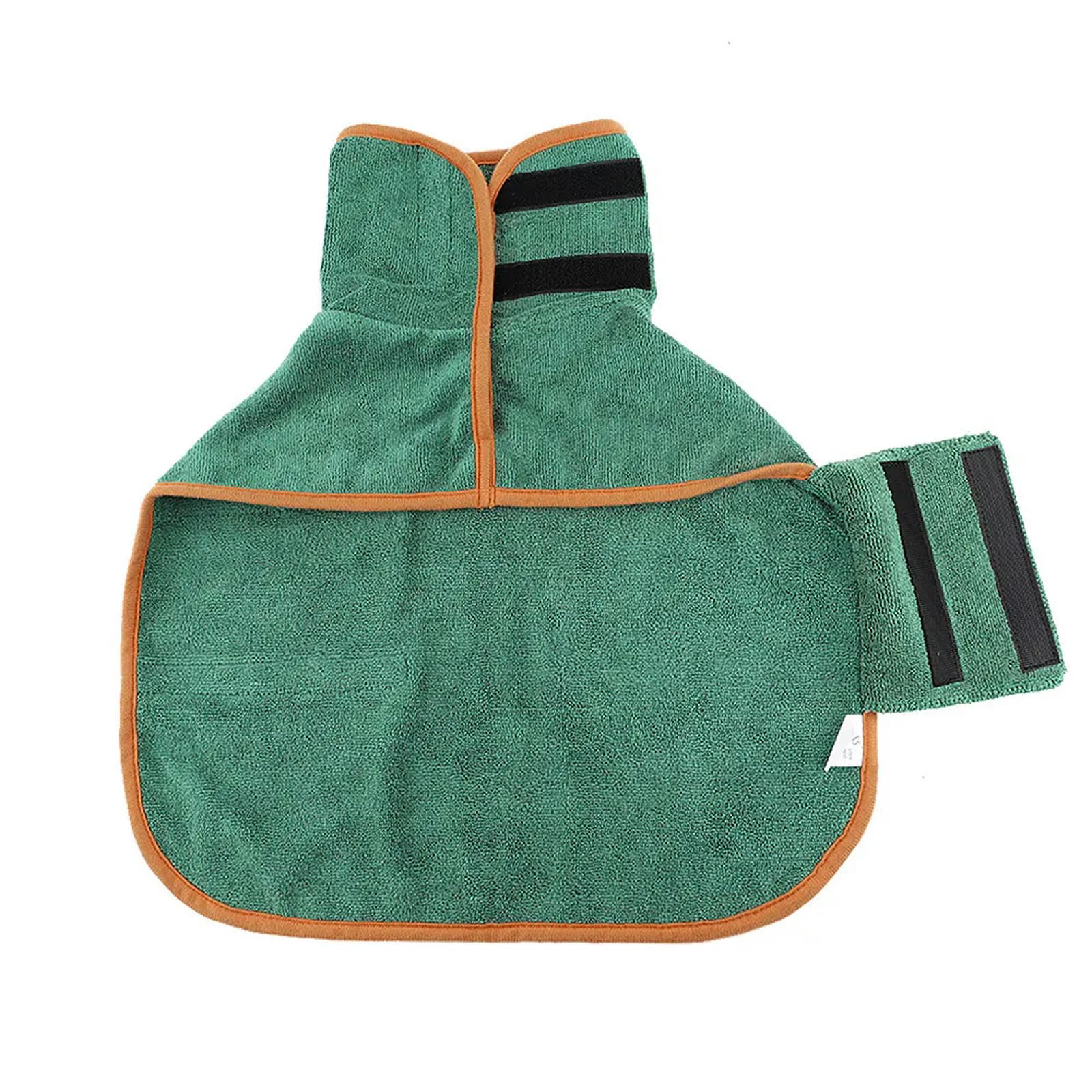 Peignoir pour Chien Serviette de Bain Absorbante pour Animaux de Compagnie Manteau de séchage pour Chiens Peignoir de Bain Doux à séchage Rapide pour Petits Chiens de Taille Moyenne