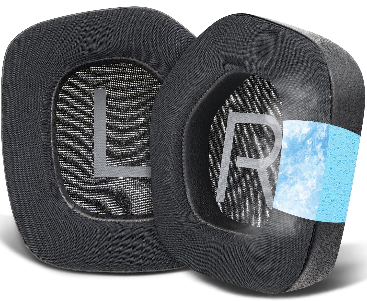 SOULWIT Cooling Gel Earpads Replacement for Alienware AW988 (AW 988) Wireless Gaming Headset, Ear Pads Cushions with Noise Isolation Foam - Black