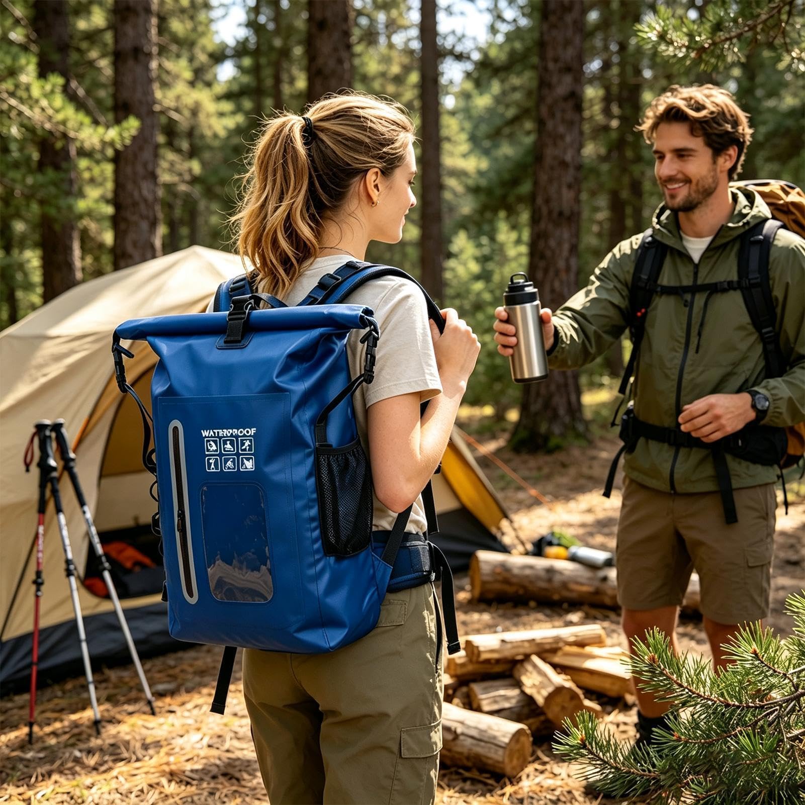 Zaino Dry Bag Impermeabile Capacità Elevata Chiusura A Rotolo Ultraleggero | Zaino Viaggio E Piscina Per Rafting Kayak Nuoto Snowboard Escursionismo Viaggi Spiaggia Sport
