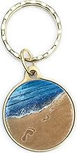 RecoveryChip Footprints In The Sand Color Bronze Spiritual Keychain It Was Then That I Carried You Foot Prints Gift