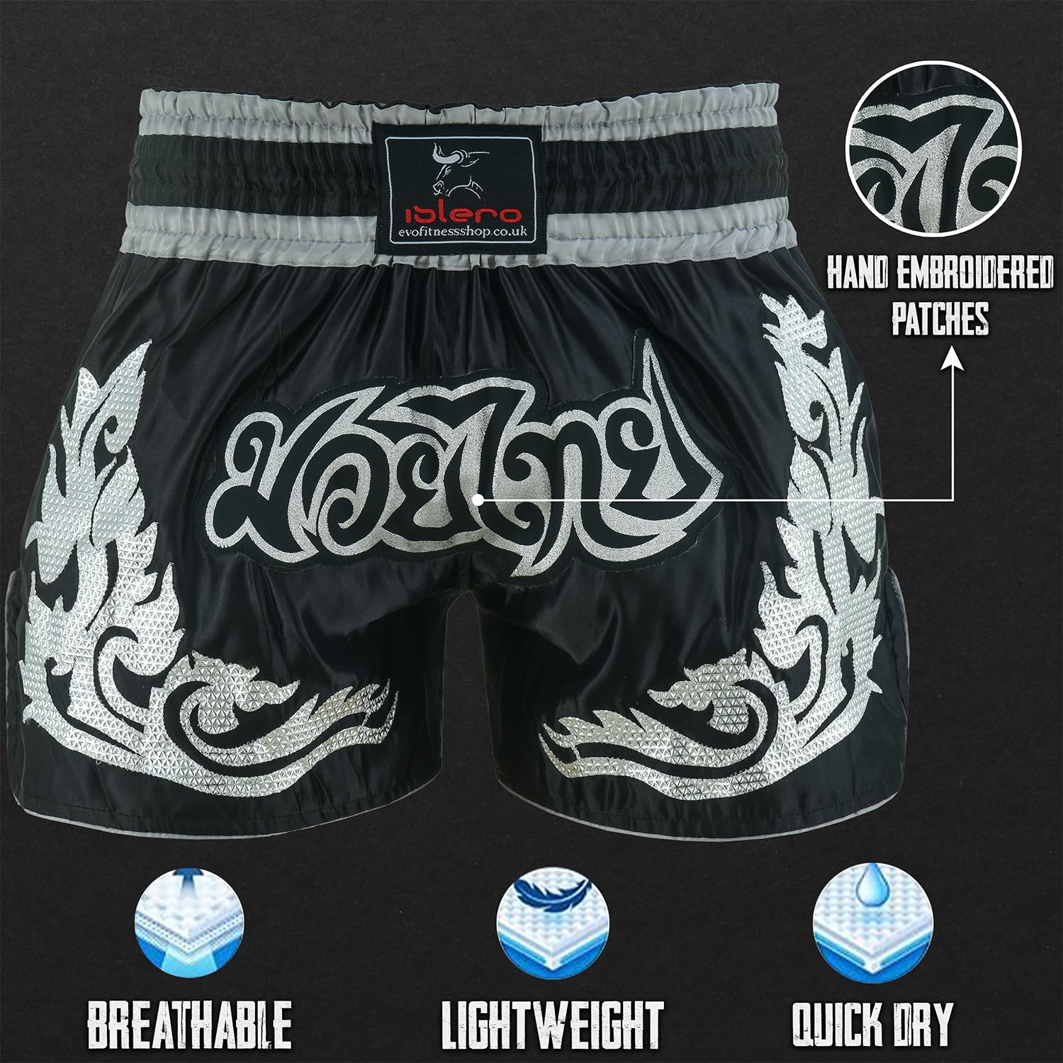Islero Short Muay Thai MMA Arts Martiaux Grappling Kick Boxing UFC Cage Fighting Gym Training Hommes Femmes Vêtements Équipement