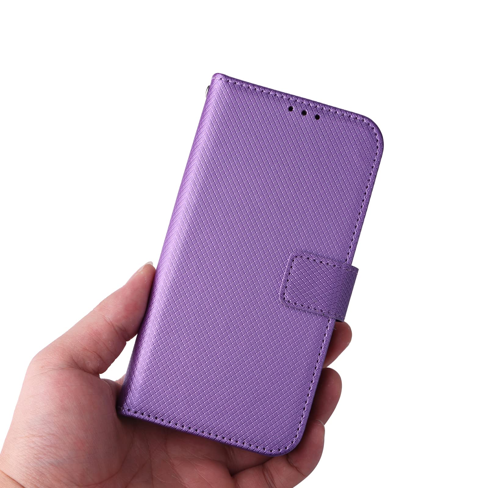 BORYA Handyhülle Für Oppo A79 5G / A2 5G – Ultradünn, TPU-Silikon, Lila Mit Glitzerverlauf