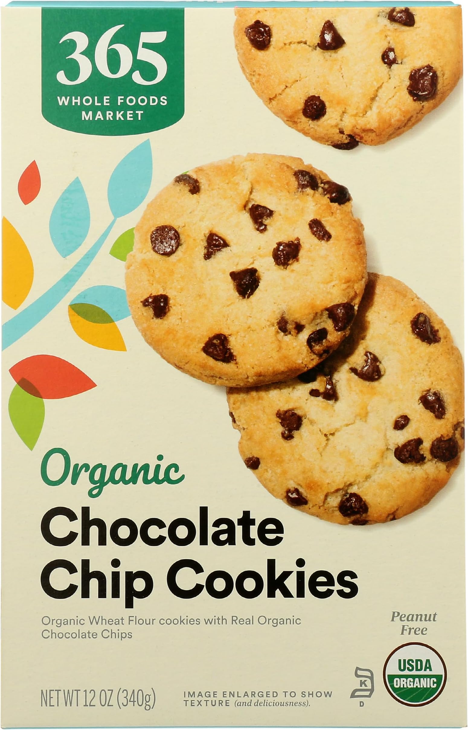 365 by Whole Foods Market, Organic Chocolate Chip Cookies, 12 Ounce