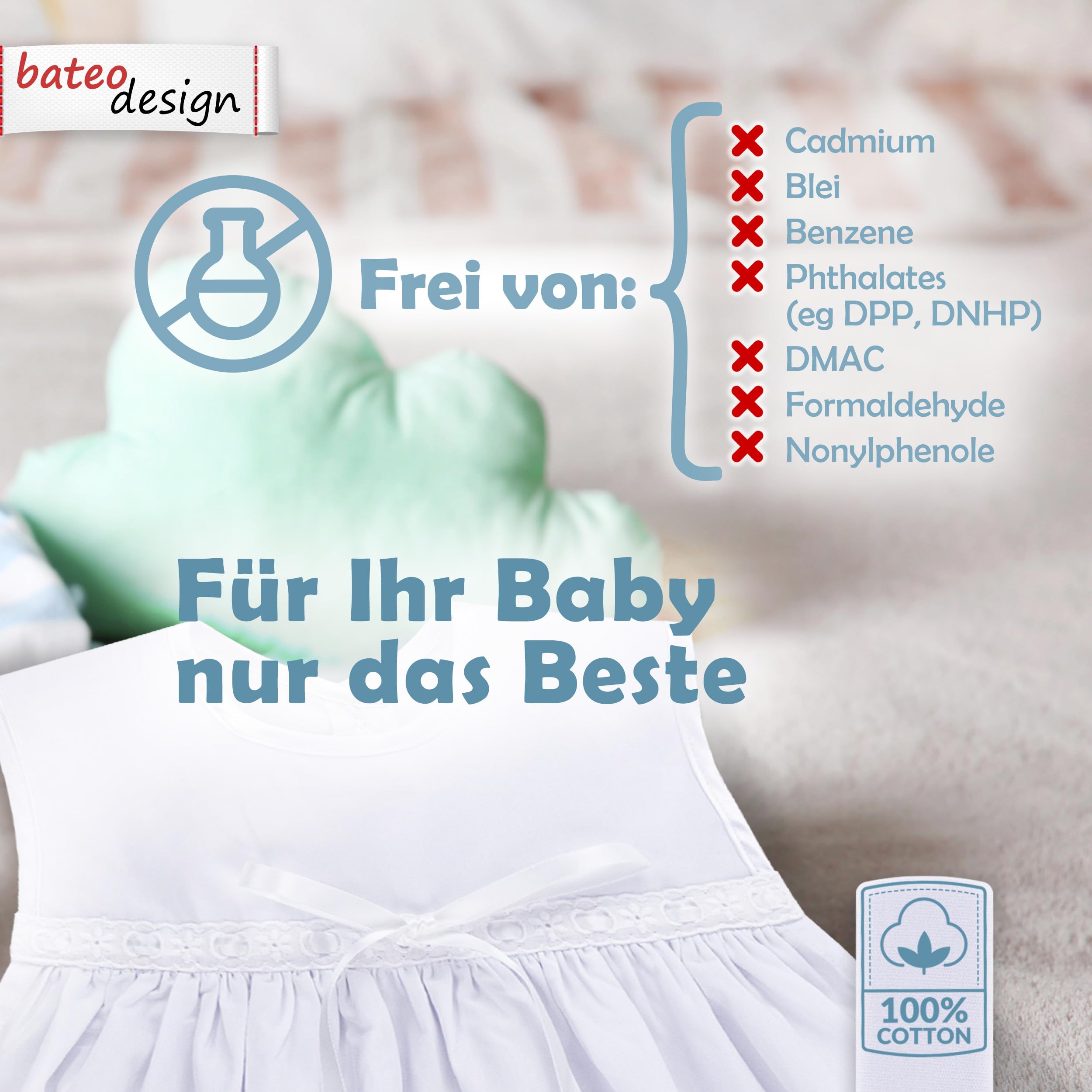Ropa de bautizo - para bebé niño Blanco blanco talla única