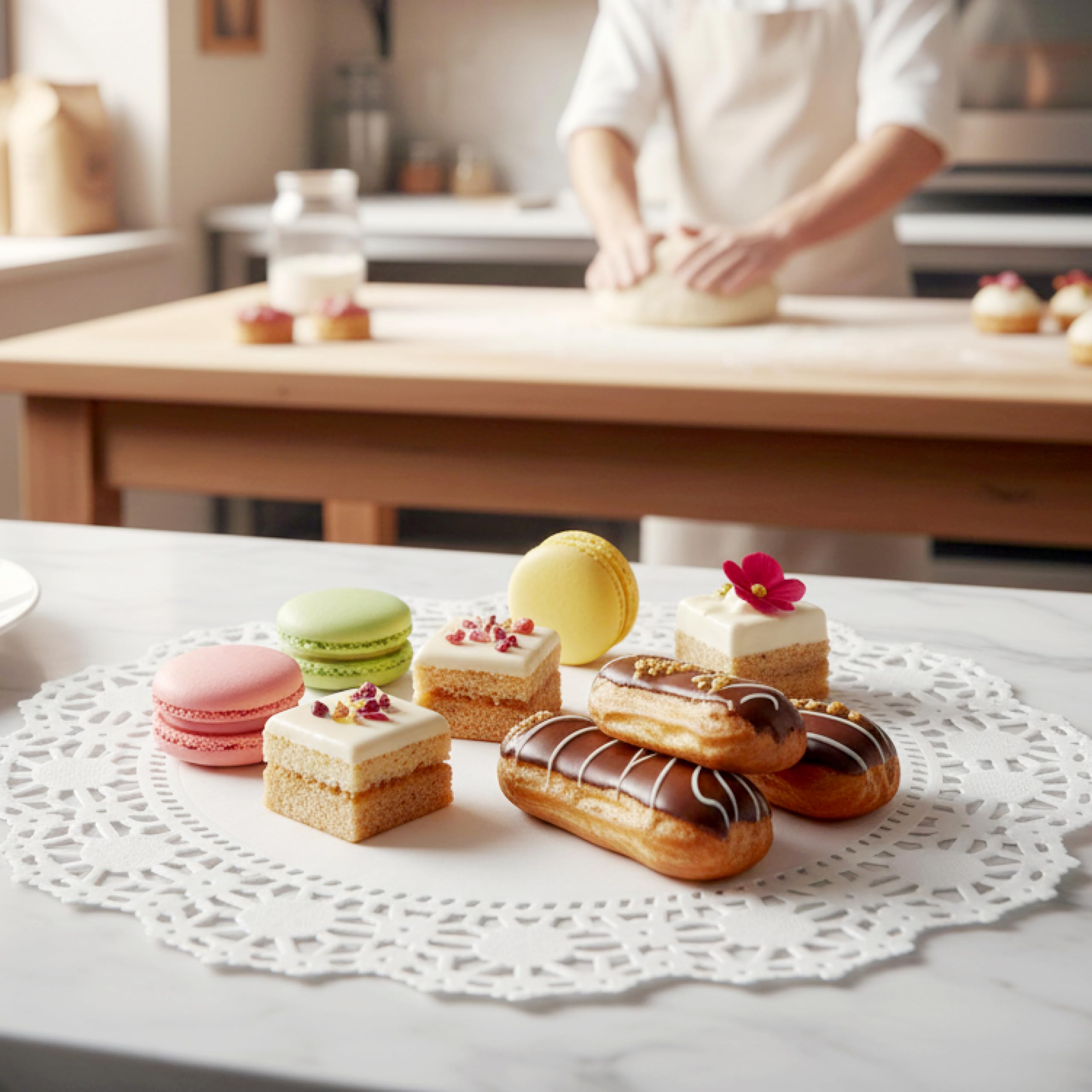 200 Paper Doilies Assorted Sizes - Round Disposable Bhutan