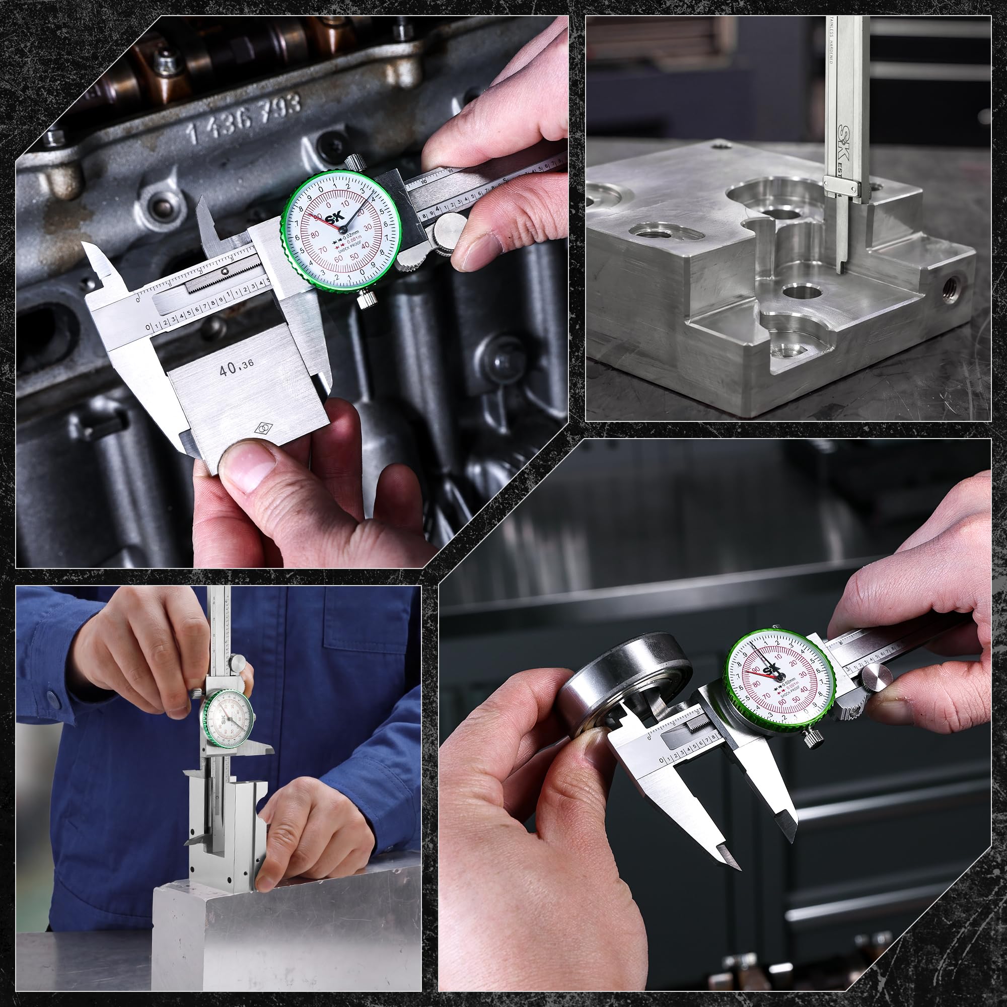 SK Dial Caliper - 6" Precision Measurement Tool -8