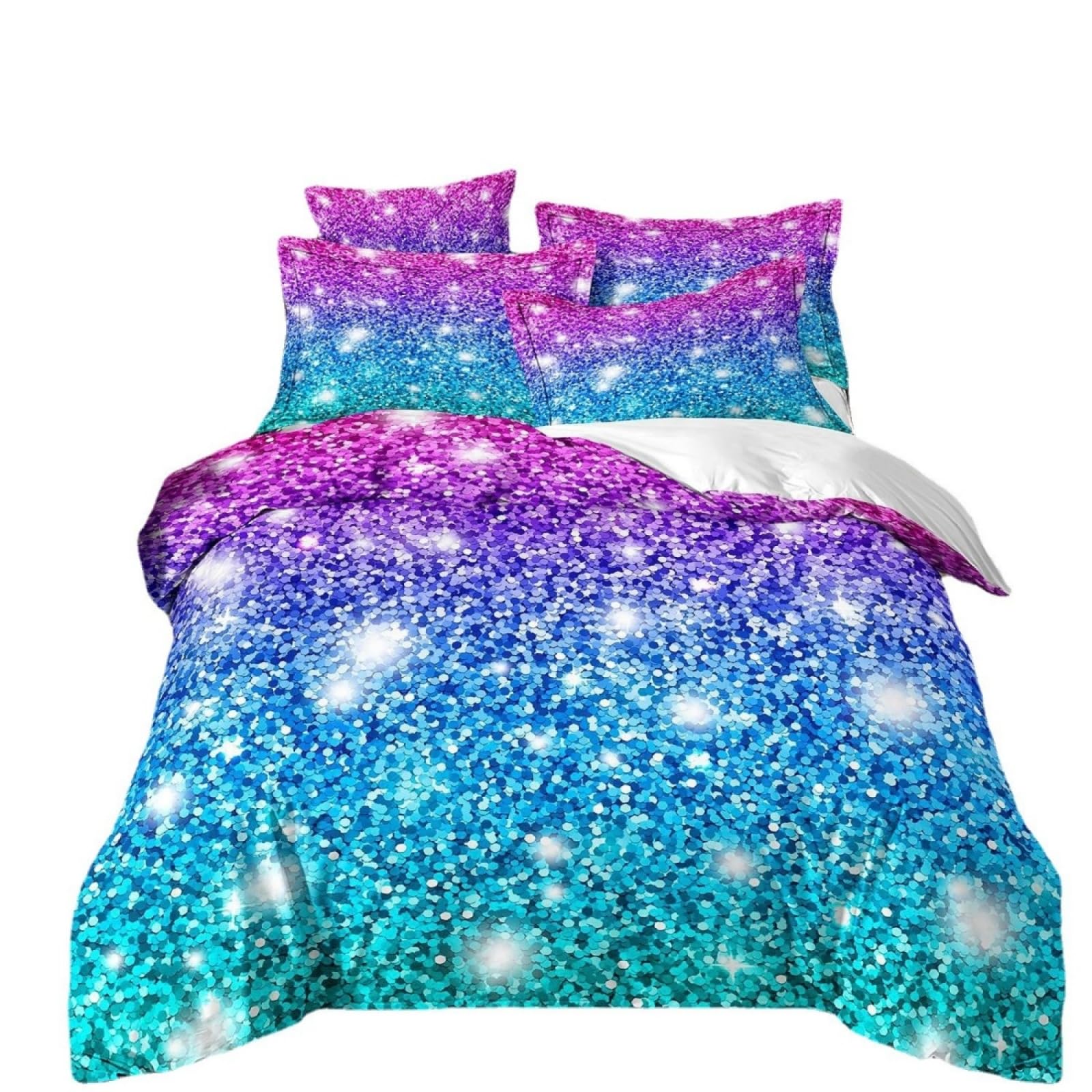 Double Duvet Set Sky Blue Stars Bedding Double Bed Set Duvet Cover Sets