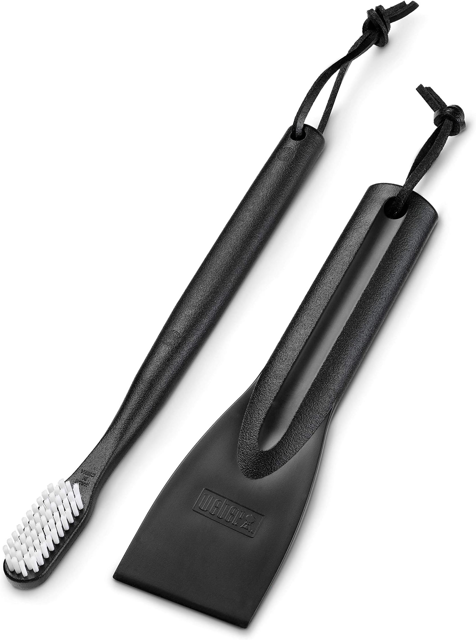 Weber Maintenance Kit for Gas Barbecues/BBQ Cleaning Tools, Includes Cookbox Scraper & Spider Guard Brush, Hard-Wearing Plastic Material