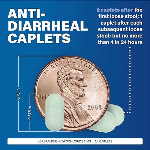 Miniatura 2 de MAJOR Tabletas de clorhidrato de loperamida antidiarreica, 2 mg – Ayuda a controlar los síntomas de la diarrea – 24 comprimidos (1 paquete)