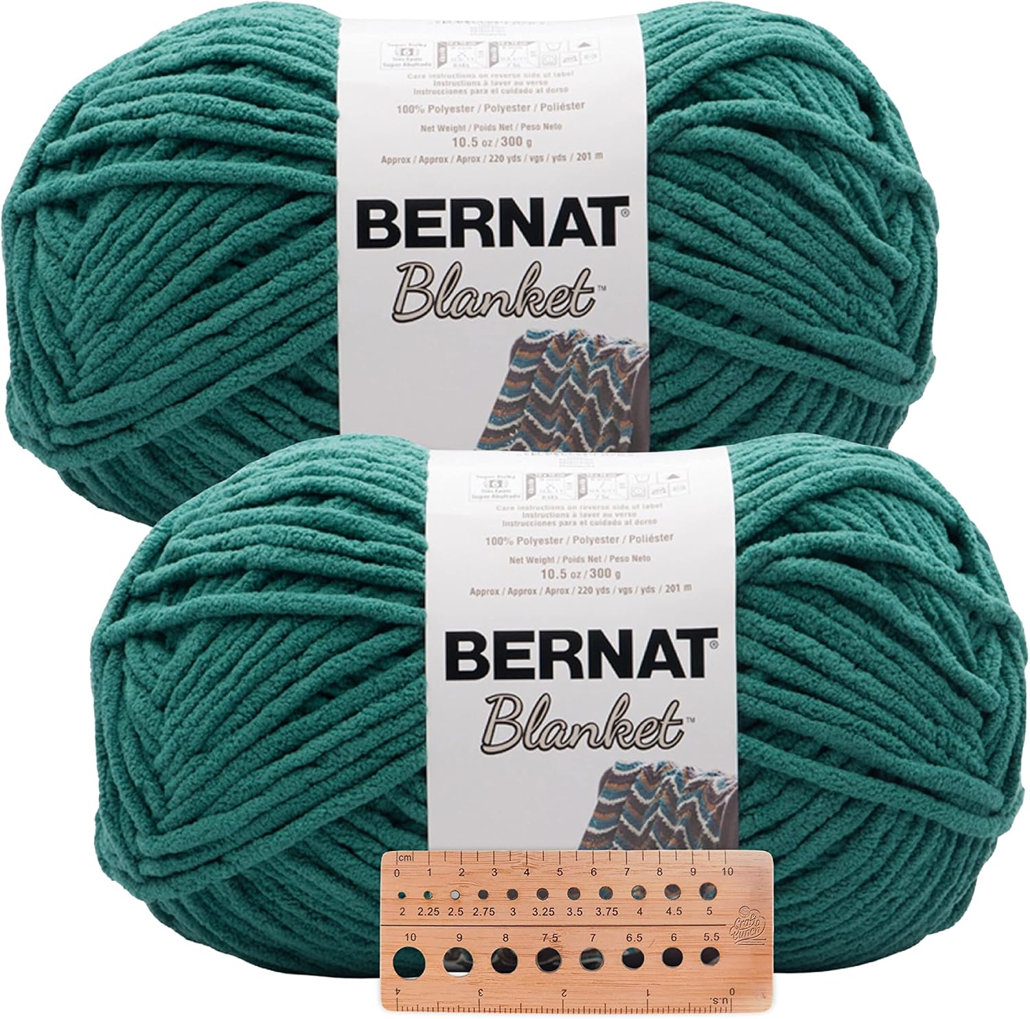 Bernat Blanket Yarn 2 Big Balls Green Hues Solid Colors