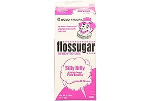 3202 Pink Vanilla Flossugar, 1/2 Gallon Carton: Indulge in the Sweetness of...