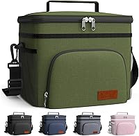 Vista 15 de HOTOR Lonchera térmica para hombres y mujeres, lonchera a prueba de fugas con 4 bolsillos, correa ajustable, ideal para el trabajo, picnic, viajes