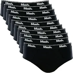 Kit 10 Cuecas Slip Algodão Cotton Hipoalergênica Masculino Mash