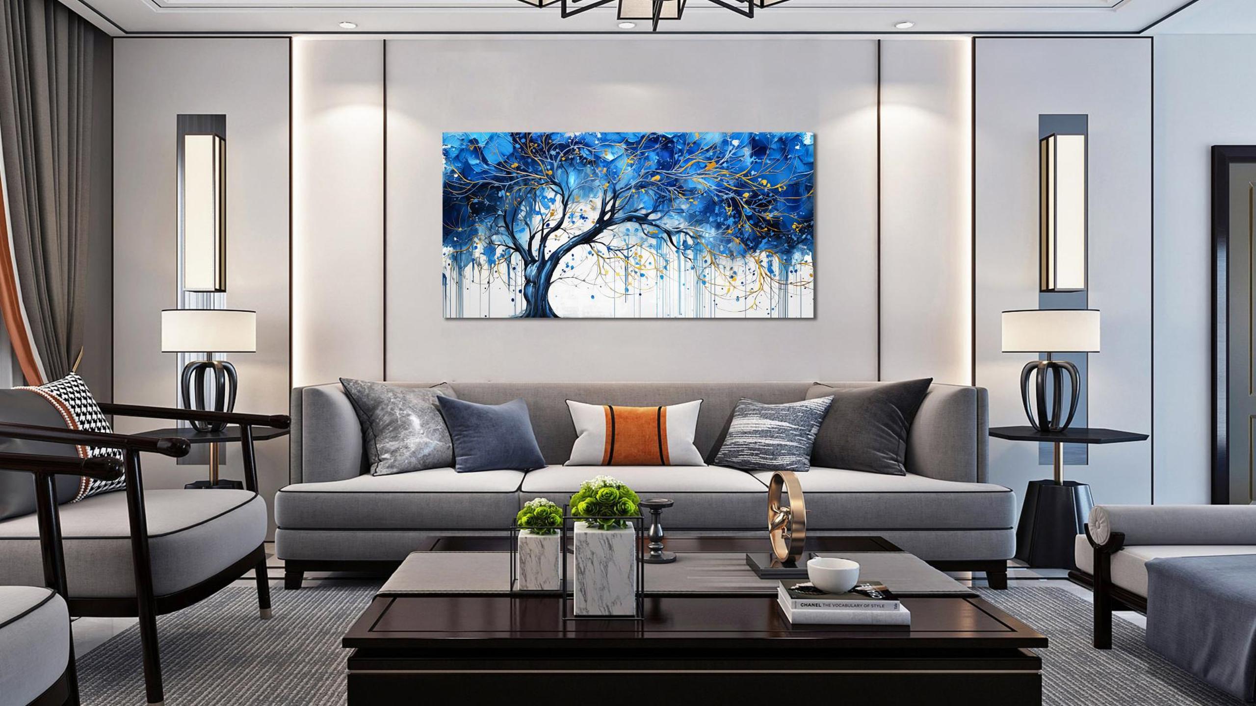 Amazon.com: Tree Canvas Wall Art Bedroom - Modern Wall Art for