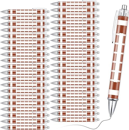 Thenshop 40 bolígrafos de voleibol, sóftbol y fútbol, cómodos bolígrafos de escritura de tinta negra, bolígrafos novedosos, bolígrafos retráctiles
