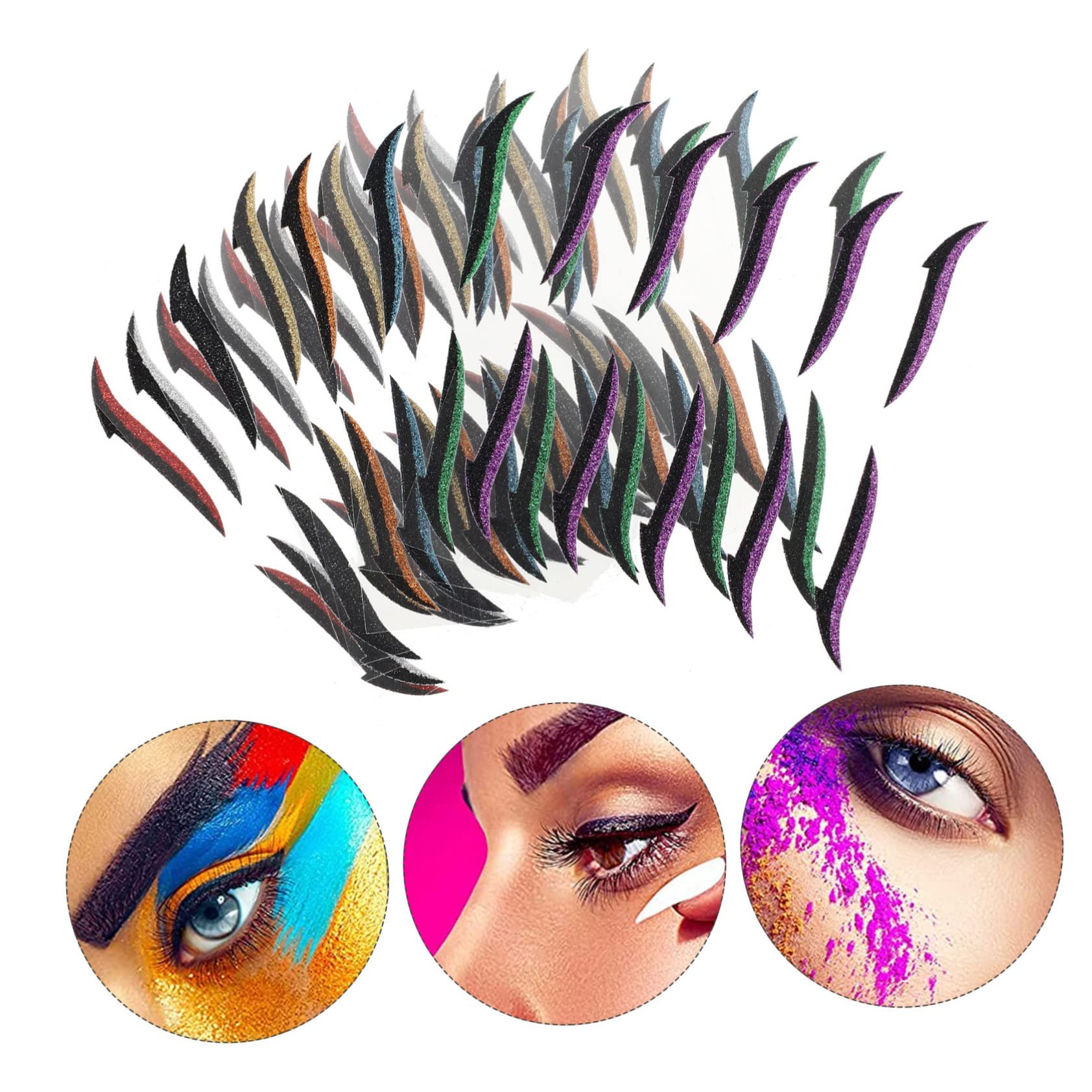 160paia Eyeliner Stickers Riutilizzabili Per Adatti Per Cosplay e Speciali Facili Applicare e Compatibili