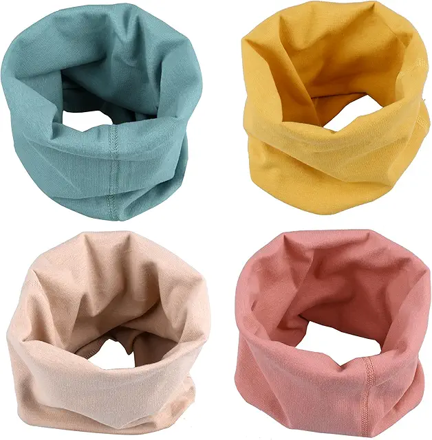 Braga Cuello Bebé Algodón: Bufanda Niños Cálida Multipropósito Otoño Invierno